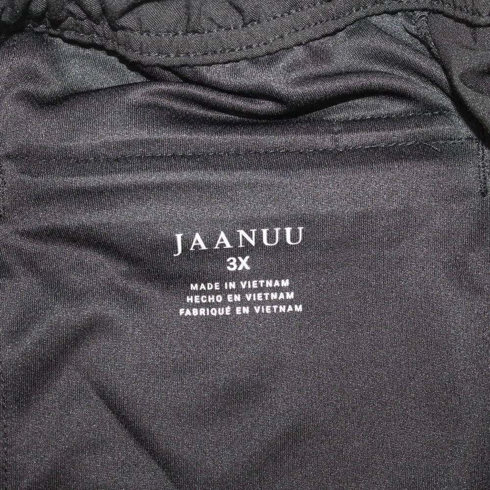 Jaanu Womens 3XL 5 Pocket Jogger Scrub Pants Black Elastic Drawstring Medical - Picture 14 of 15